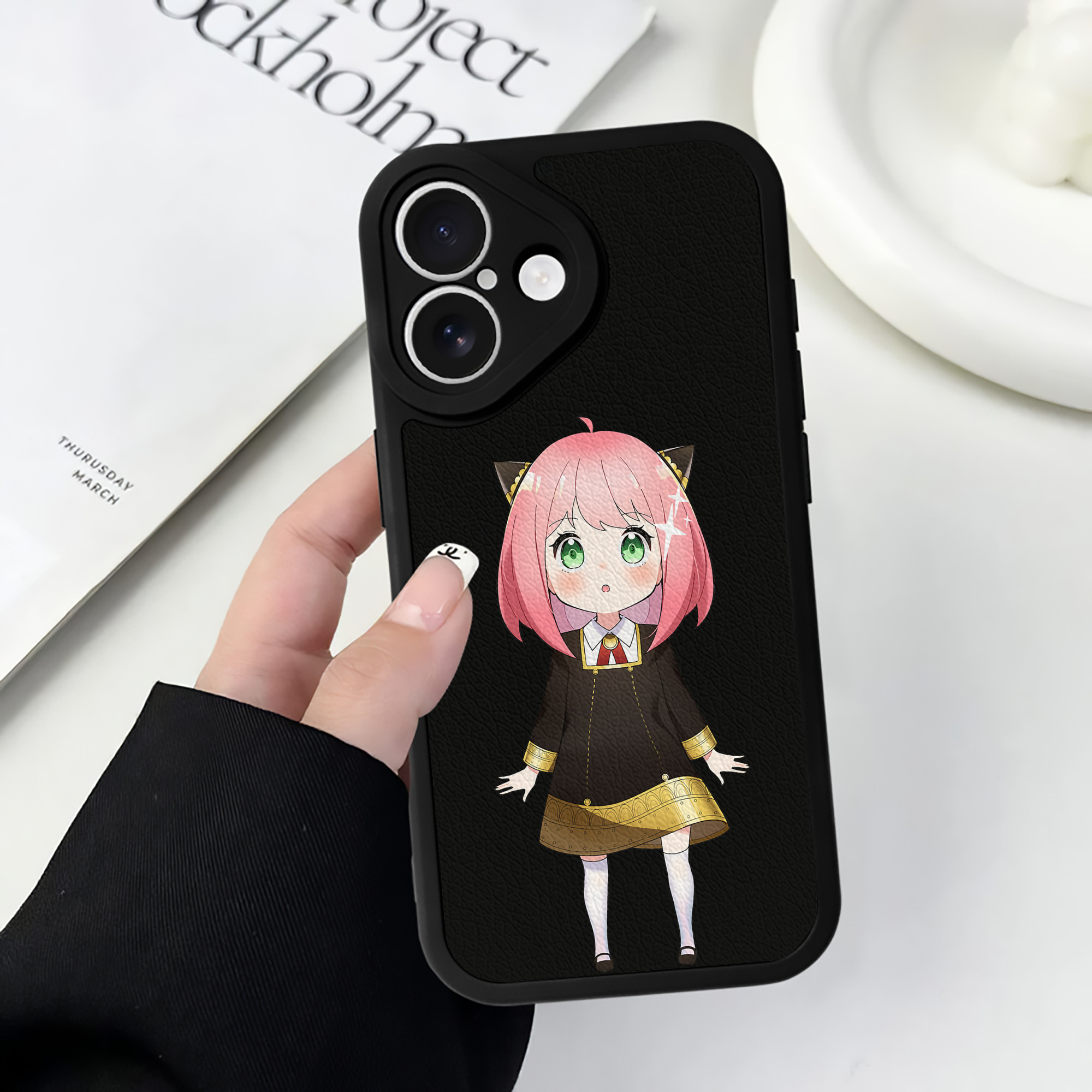 （画像用） SPY×FAMILY间谍家家酒 【iPhone 16シリーズ対応】シリコンスマホケース（レザー調） 材質：シリコン
